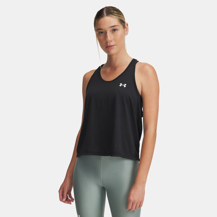 Under Armour Women's UA Tech Swing Training Tank Black Under Armour Women's UA Tech Swing Training Tank Black image number 0
