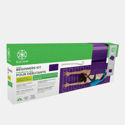 Gaiam Yoga Beginners Kit Purple Gaiam Yoga Beginners Kit Purple