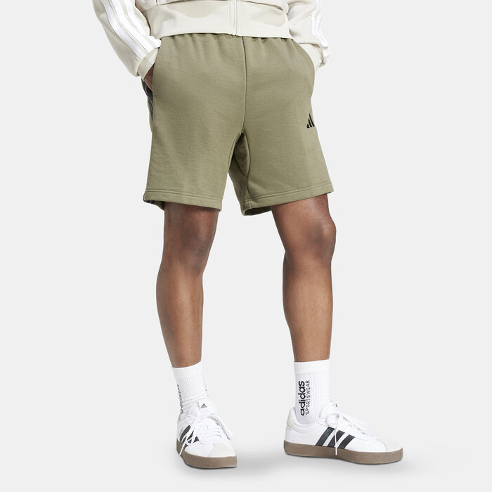 adidas Men's Essentials 3-Stripes Shorts Green adidas Men's Essentials 3-Stripes Shorts Green image number 2
