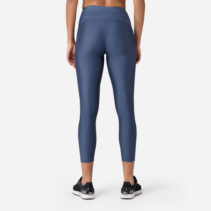 Under Armour Women's UA Tech Printed Panel Ankle Leggings Grey image number 1