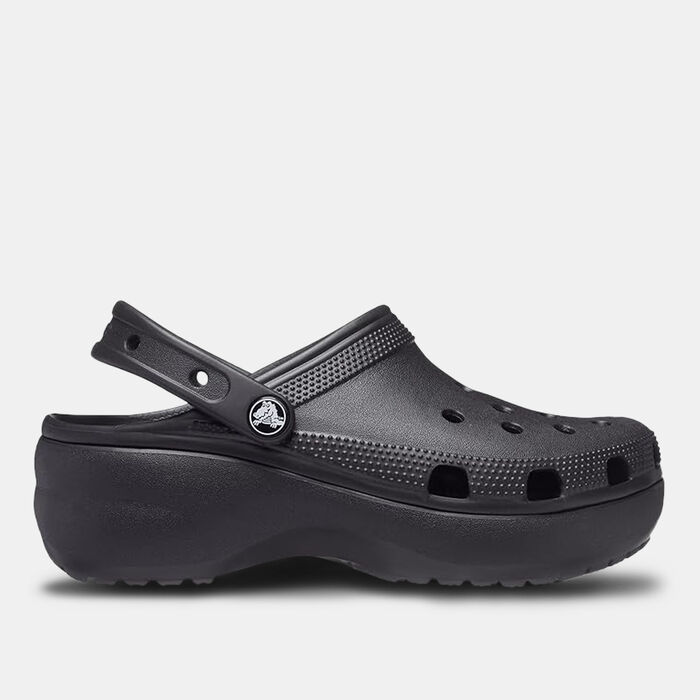 Crocs Women's Classic Platform Clogs Black image number 0