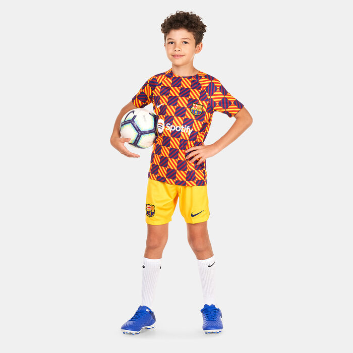 Nike Kids' F.C. Barcelona Dri-FIT Stadium 4th Shorts - 2022/23 yellow image number 2