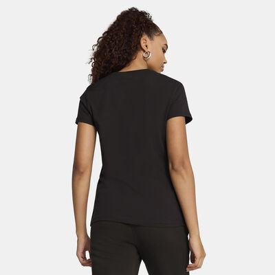 PUMA Women's Essentials No.1 Logo T-Shirt Black