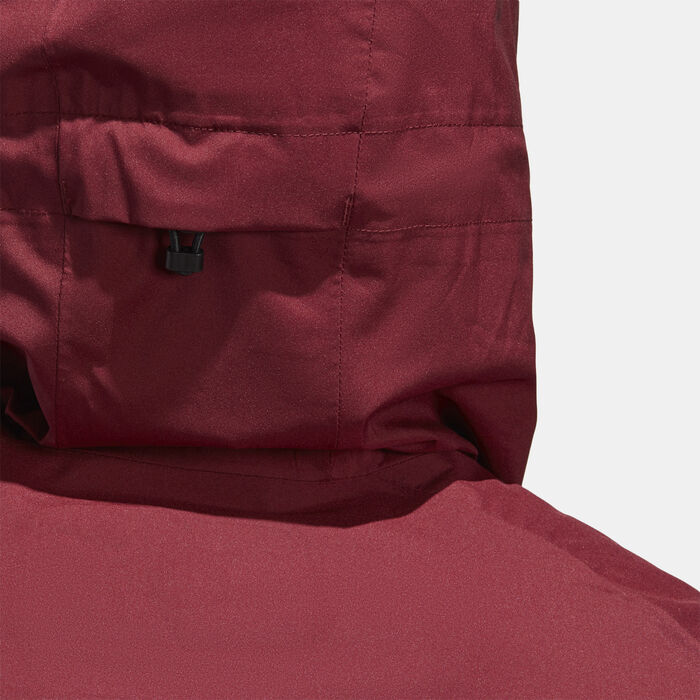 adidas Men's Terrex Multi RAIN.RDY 2.5-Layer Rain Jacket Maroon adidas Men's Terrex Multi RAIN.RDY 2.5-Layer Rain Jacket Maroon image number 5