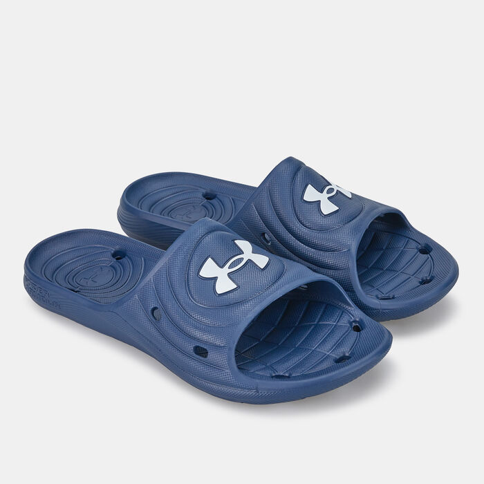 Under Armour Men's Locker IV Slides Blue Under Armour Men's Locker IV Slides Blue image number 0