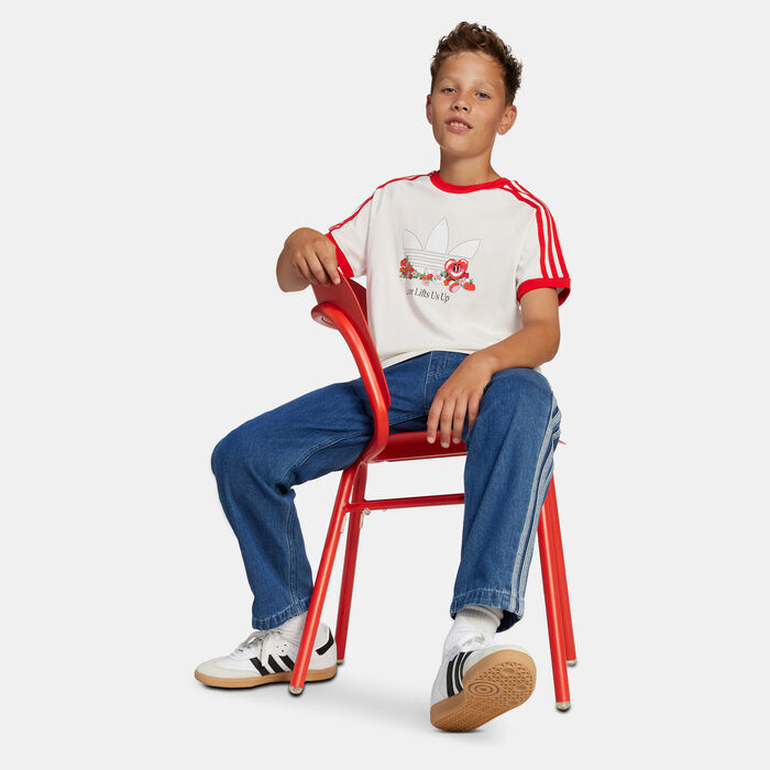 adidas Originals Kids' Trefoil T-Shirt White adidas Originals Kids' Trefoil T-Shirt White image number 2