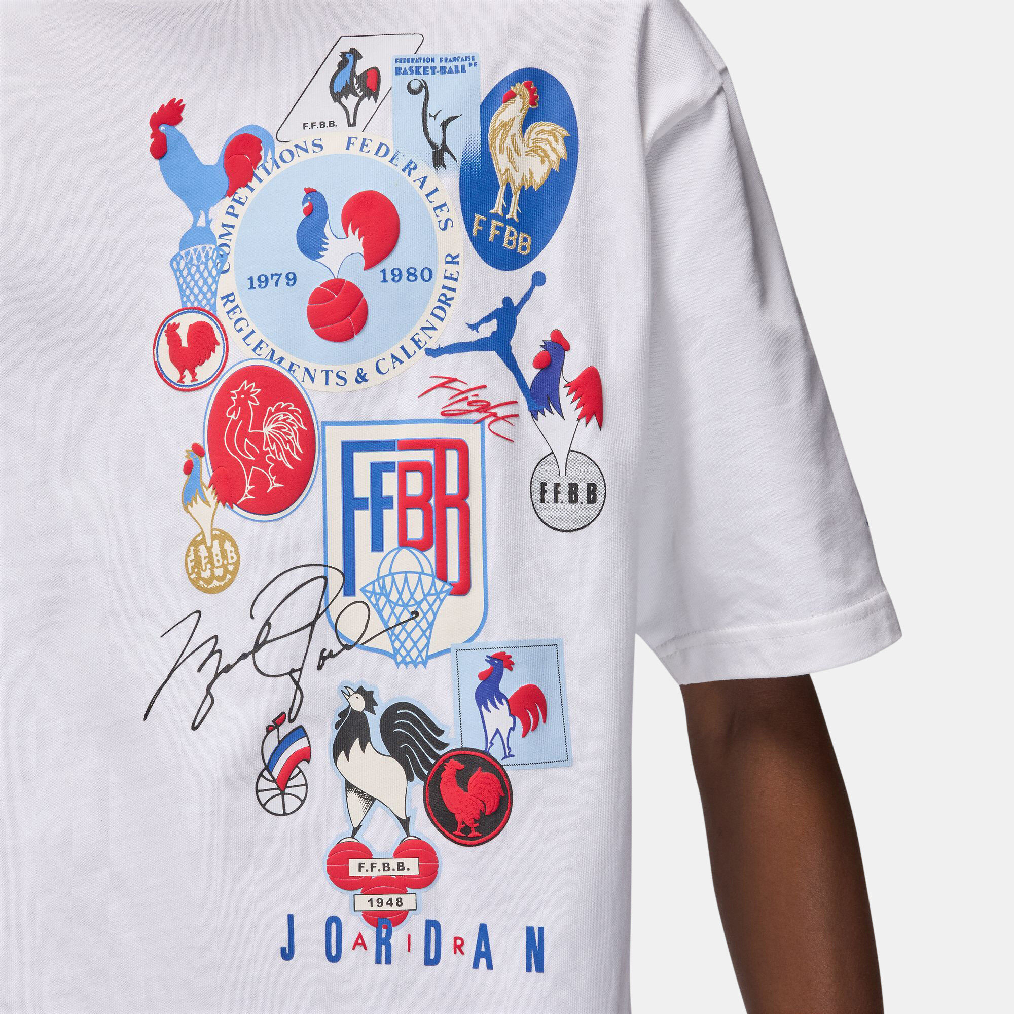 【NIKE】France Practice Men's Jordan Basketball T-Shirt France Jordan Dri-FIT Team Men's Basketball T-Shirt. Nike ID