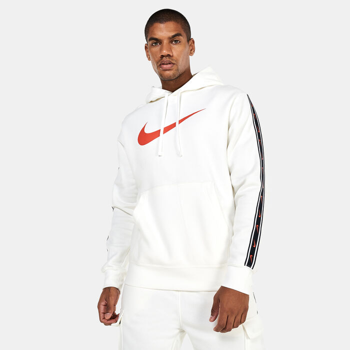 Nike Men's Sportswear Repeat Pullover Fleece Hoodie Ivory image number 0