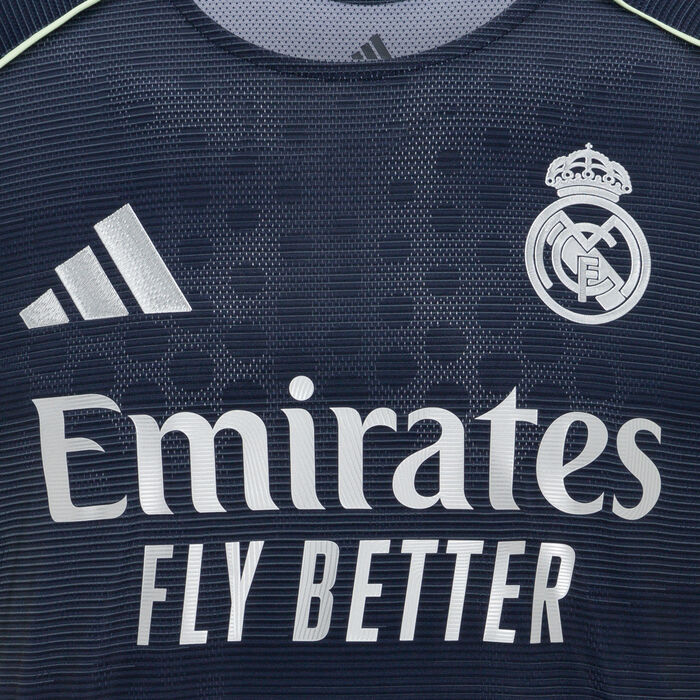 adidas Men's Real Madrid 25/26 Away Authentic Football Jersey Blue adidas Men's Real Madrid 25/26 Away Authentic Football Jersey Blue image number 2
