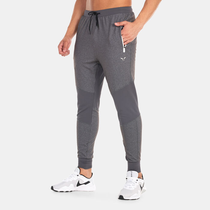 SQUATWOLF Men's Statement Ribbed Flex Joggers Black SQUATWOLF Men's Statement Ribbed Flex Joggers Black image number 0