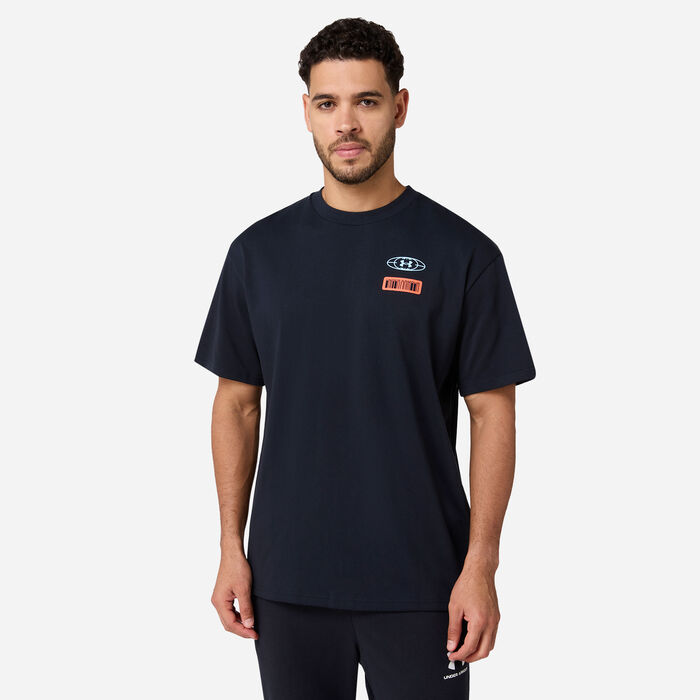 Under Armour Men's Hoops Mix Tape T-Shirt Black Under Armour Men's Hoops Mix Tape T-Shirt Black image number 0