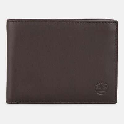 Timberland Men's Trifold Coin Pocket Wallet Brown