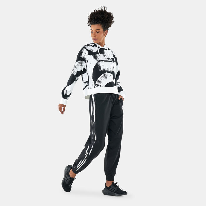 adidas Women's Essential Printed Relaxed Hoodie Multi-Color image number 2