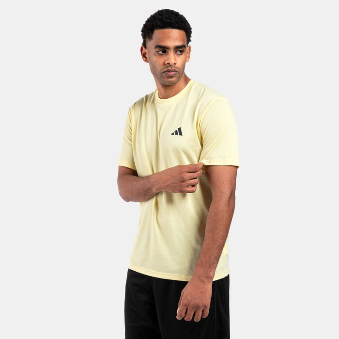 adidas Men's Train Essentials Comfort Training T-Shirt yellow adidas Men's Train Essentials Comfort Training T-Shirt yellow image number 0