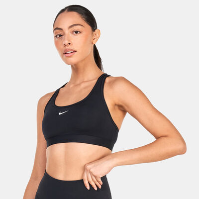 Nike Women's Swoosh Light-Support Training Sports Bra Black