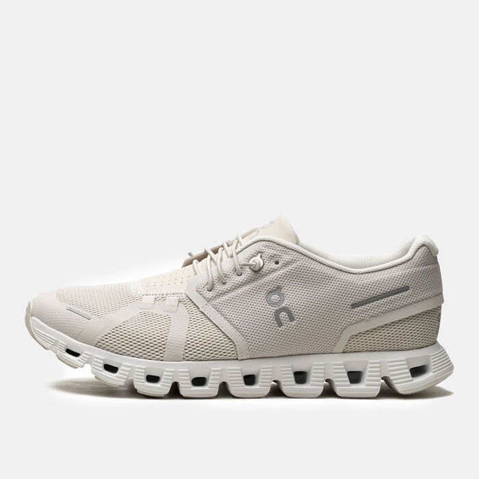On Women's Cloud 5 Running Shoes White On Women's Cloud 5 Running Shoes White image number 2