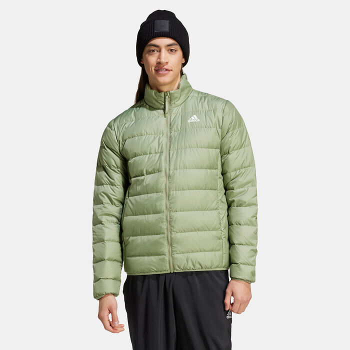 adidas Men's Essentials Light Down Jacket Green image number 0