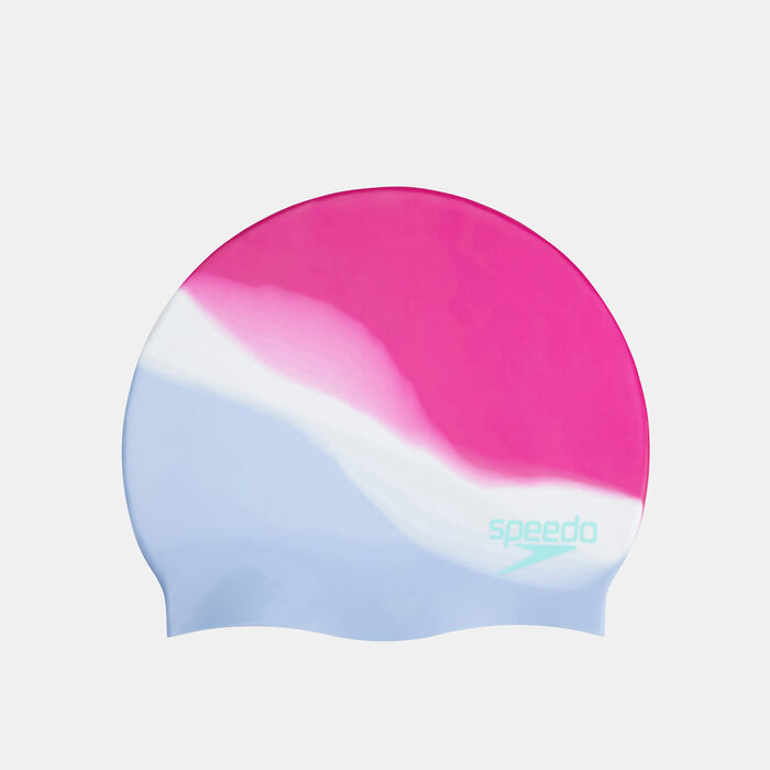 Speedo Multi Colour Silicone Swimming Cap Blue image number 0