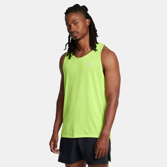 Under Armour Men's Launch Running Tank Top Green Under Armour Men's Launch Running Tank Top Green image number 0