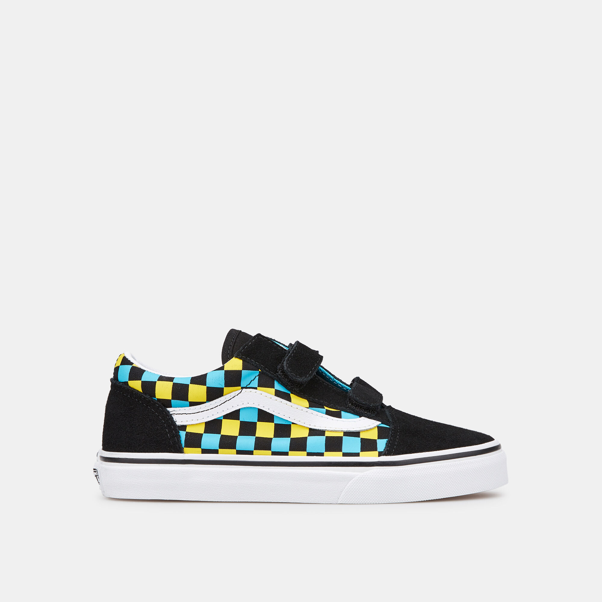 Yellow checkered vans best sale kids