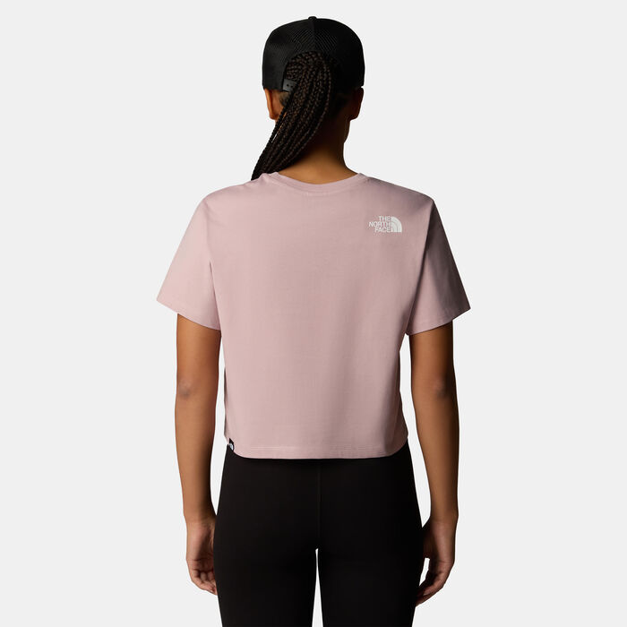 The North Face Women’s Simple Dome Crop Top Pink The North Face Women’s Simple Dome Crop Top Pink image number 1