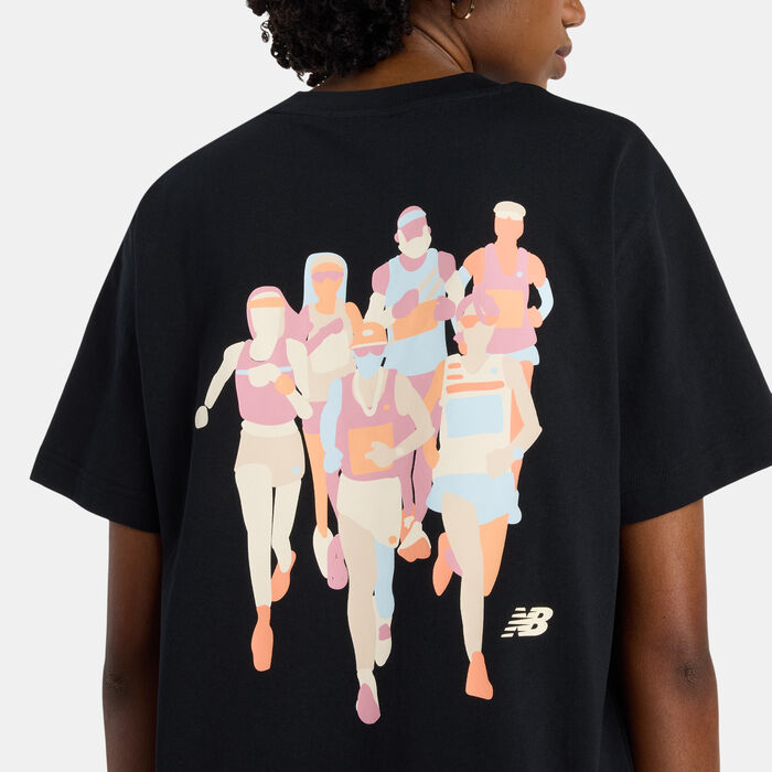 New Balance Women's Athletics System That Runs Graphic T-Shirt Black New Balance Women's Athletics System That Runs Graphic T-Shirt Black image number 3