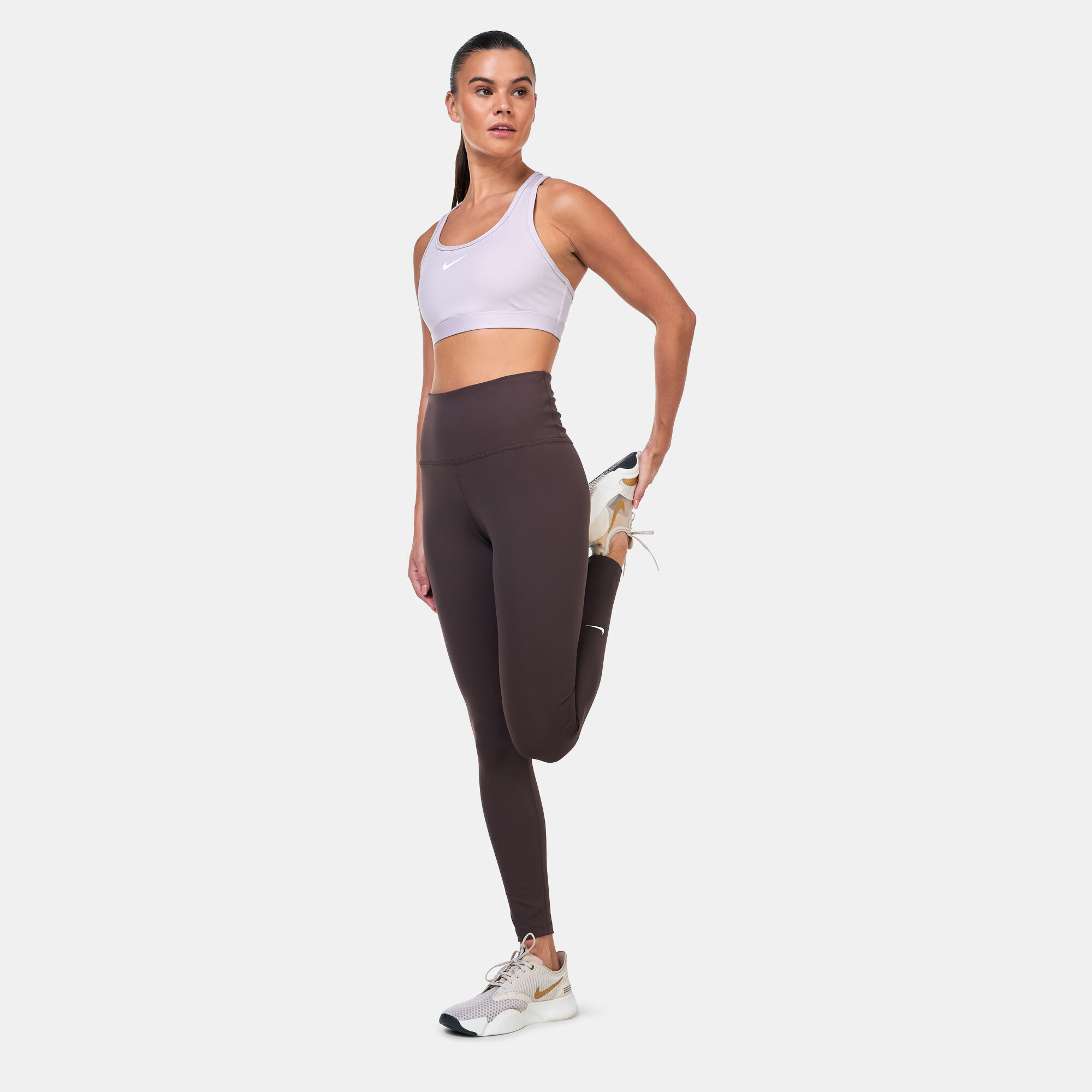Buy Nike Women s One High Rise Training Leggings Brown in KSA SSS