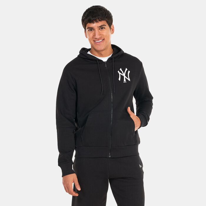 New Era New York Yankees Essentials Full-Zip Hoodie Black New Era New York Yankees Essentials Full-Zip Hoodie Black image number 0