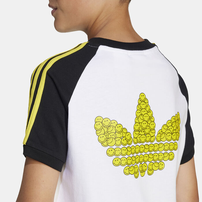 adidas Originals Kids' x Smiley World T-Shirt White adidas Originals Kids' x Smiley World T-Shirt White image number 4