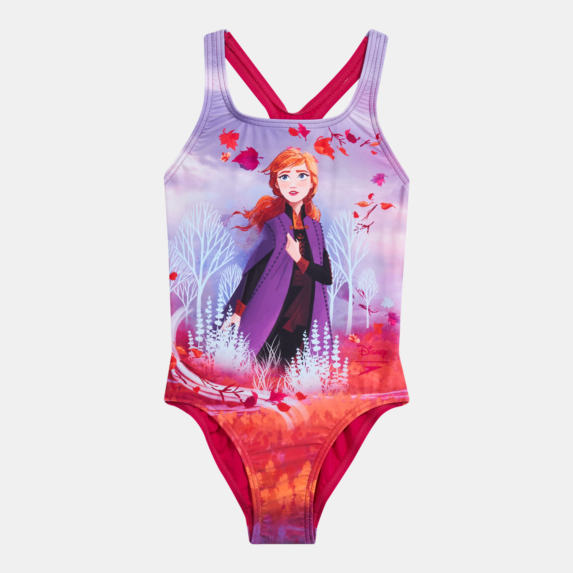 Buy Speedo Kids X Disney Frozen 2 Anna Medalist Swimsuit Older