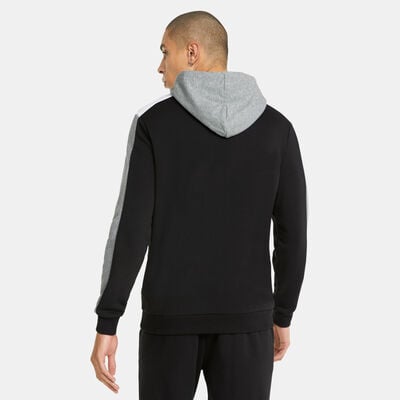 PUMA Men's Essentials+ Block Hoodie Black PUMA Men's Essentials+ Block Hoodie Black