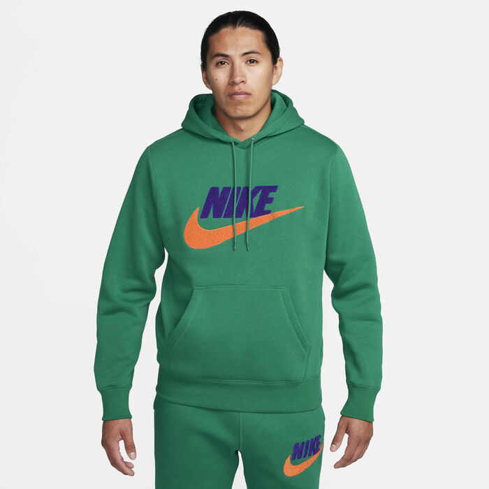 Nike Men's Club Fleece Hoodie Green Nike Men's Club Fleece Hoodie Green image number 0