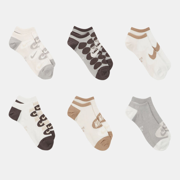 Nike Everyday Lightweight Training No-Show Socks (6 Pairs) Grey image number 2