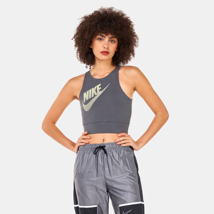 Nike Women's Sportswear Dance Cropped Tank Top Grey Nike Women's Sportswear Dance Cropped Tank Top Grey image number 0