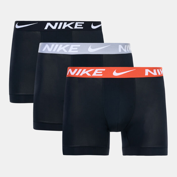 Nike Men's Dri-FIT Essential Micro Boxer Briefs (3 Pairs) Black Nike Men's Dri-FIT Essential Micro Boxer Briefs (3 Pairs) Black image number 0