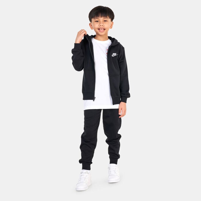 Nike Kids' Sportswear Full Zip Hoodie Black Nike Kids' Sportswear Full Zip Hoodie Black image number 2