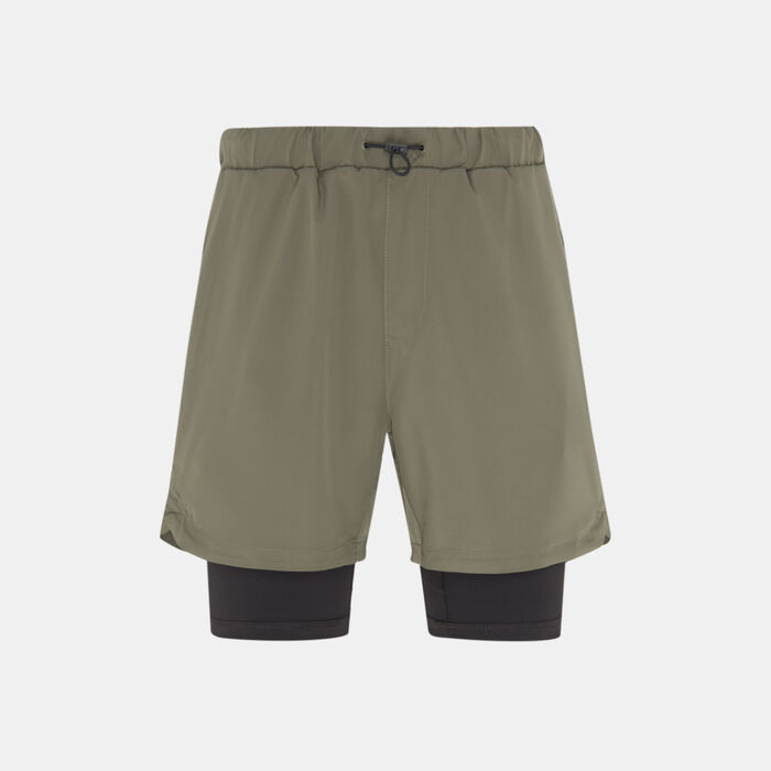 Sun and Sand Sports Men's Training Hybrid Shorts Green Sun and Sand Sports Men's Training Hybrid Shorts Green image number 0
