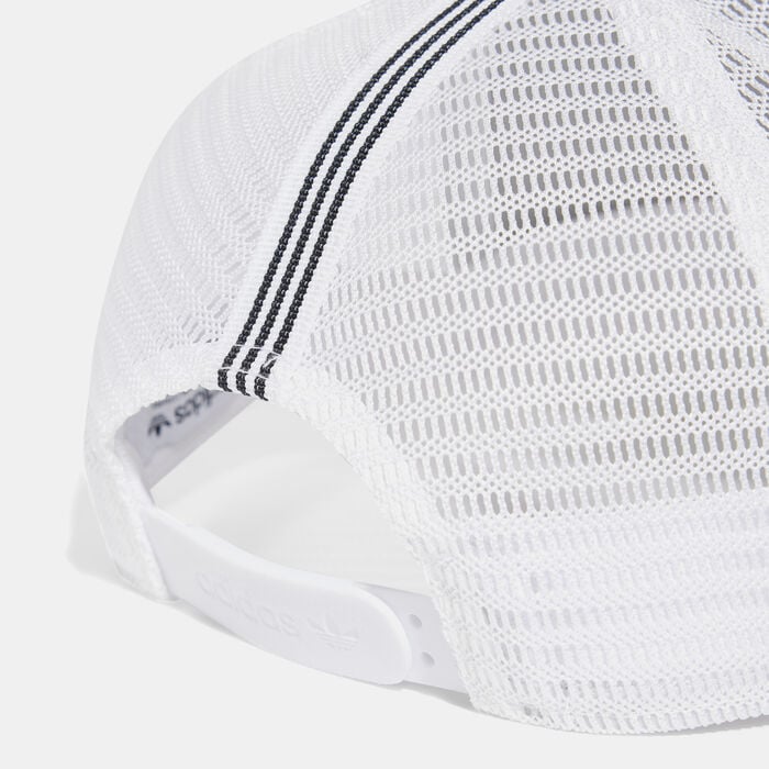 adidas Adicolor Classic Curved Trucker Cap White adidas Adicolor Classic Curved Trucker Cap White image number 3