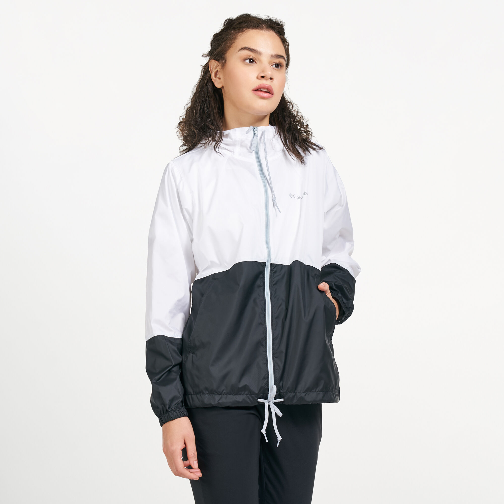 Women s Flash Forward Windbreaker Jacket White Columbia in KSA SSS
