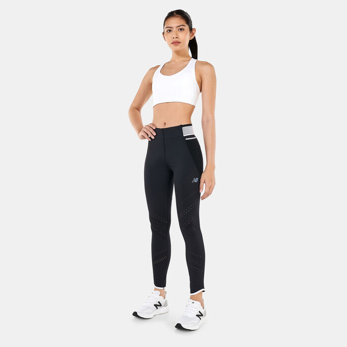 New Balance Women's Fuel Sports Bra White New Balance Women's Fuel Sports Bra White image number 2