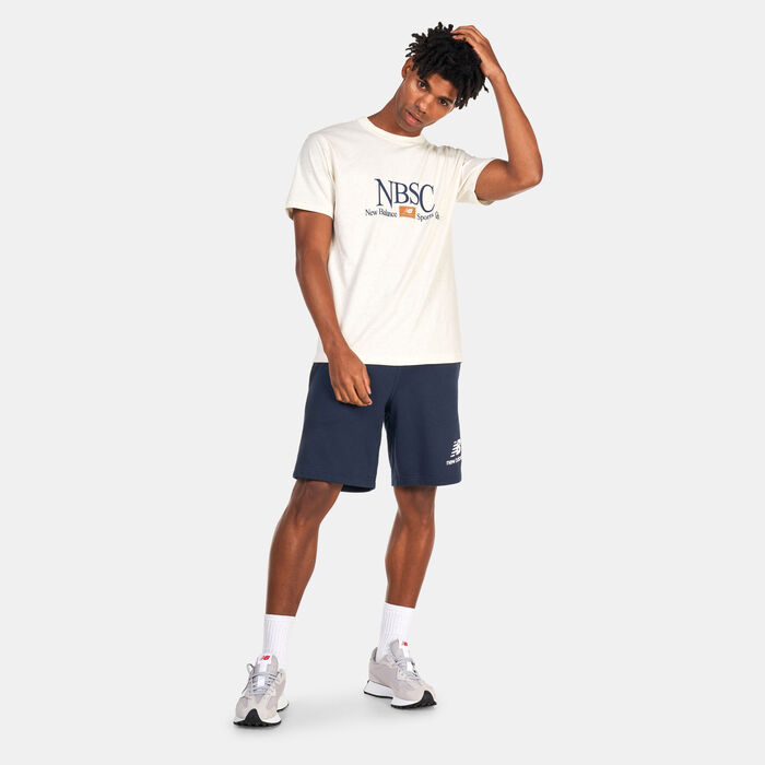 New Balance Men's Athletics Sports Club T-Shirt Beige New Balance Men's Athletics Sports Club T-Shirt Beige image number 2