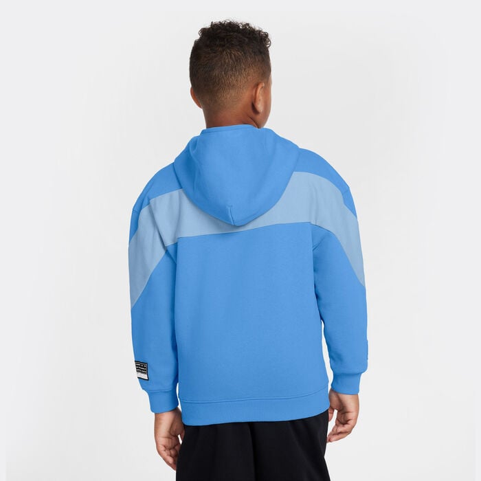 Nike Kids' Air Fleece Hoodie Blue Nike Kids' Air Fleece Hoodie Blue image number 1