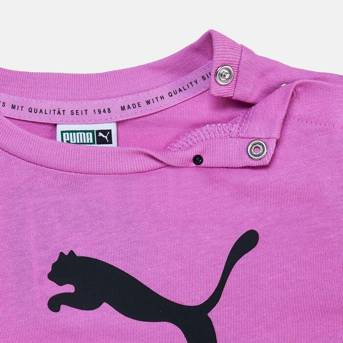 PUMA Kids' Minicats Brand Love Short Set Purple image number 4