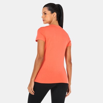 PUMA Women's Essentials Logo T-Shirt Orange PUMA Women's Essentials Logo T-Shirt Orange