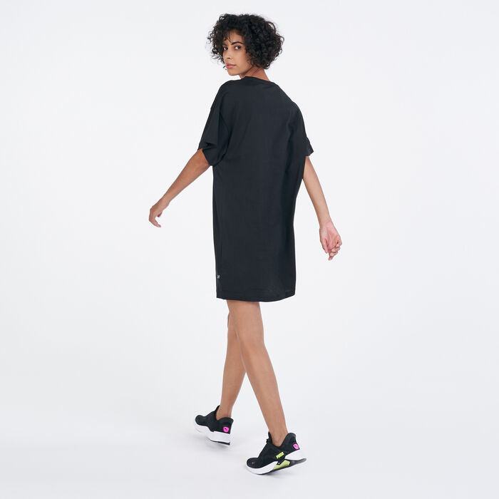 PUMA Women's Rebel T-Shirt Dress White PUMA Women's Rebel T-Shirt Dress White image number 1
