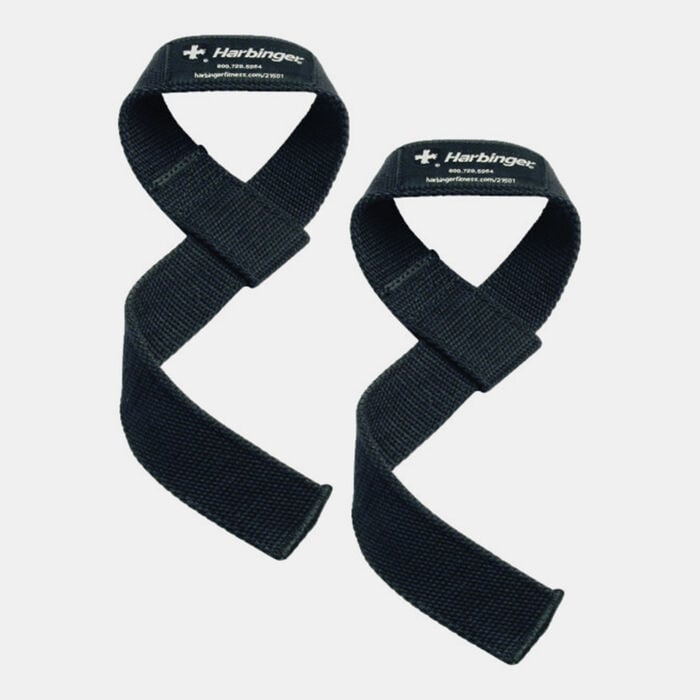 Harbinger Weight Lifting Straps (1 Pair) Black Harbinger Weight Lifting Straps (1 Pair) Black image number 0
