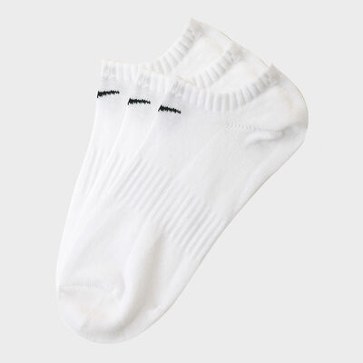 Nike Everyday No-Show Training Socks (3 Pack) White Nike Everyday No-Show Training Socks (3 Pack) White