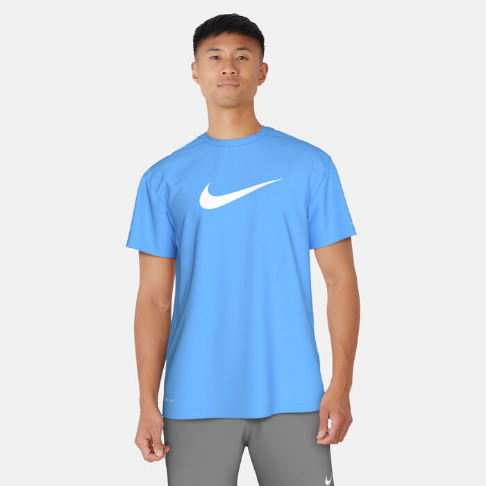Nike Swim Men's Swim Better Icon Hydro Rashguard Blue image number 0