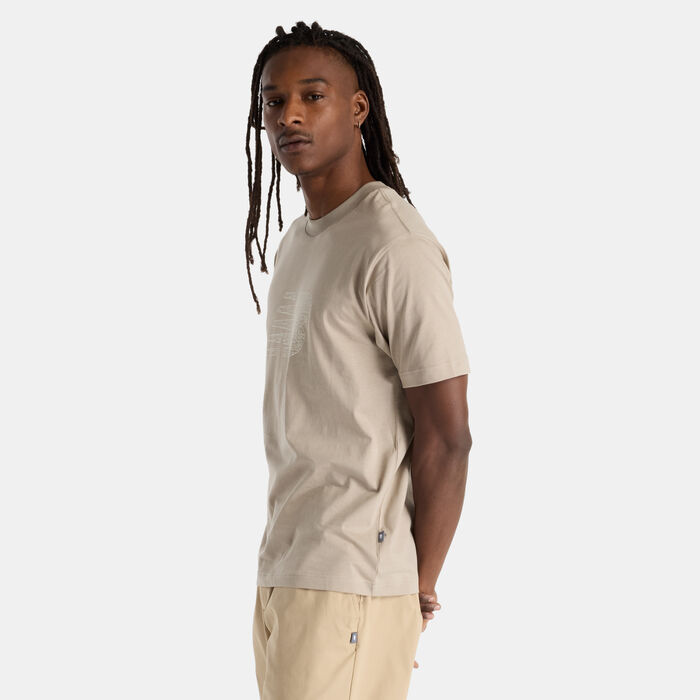 New Balance Men's Chalk Board Logo T-Shirt Brown image number 3