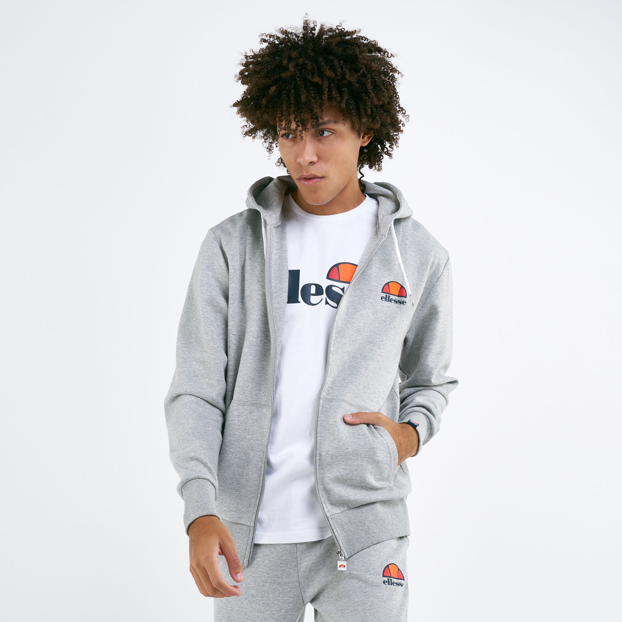 Ellesse zip on sale up hoodie